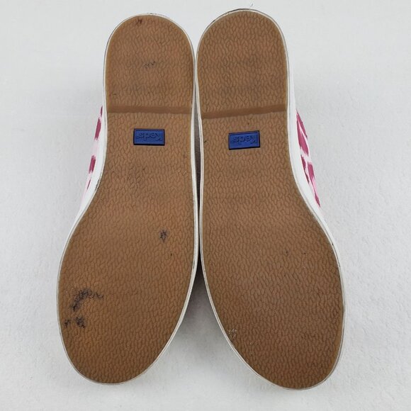 Keds x Kate Spade Kickstart Sneaker Womens 7.5 Pink Satin Leopard Print Shoe - Picture 14 of 15